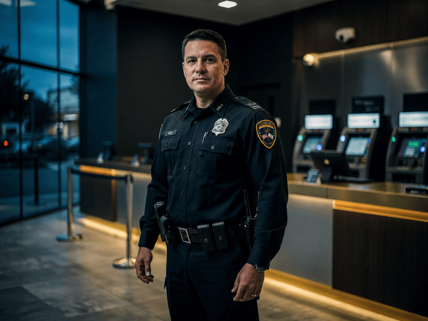 Banks & Finance security — 1 Cerberus officers on site