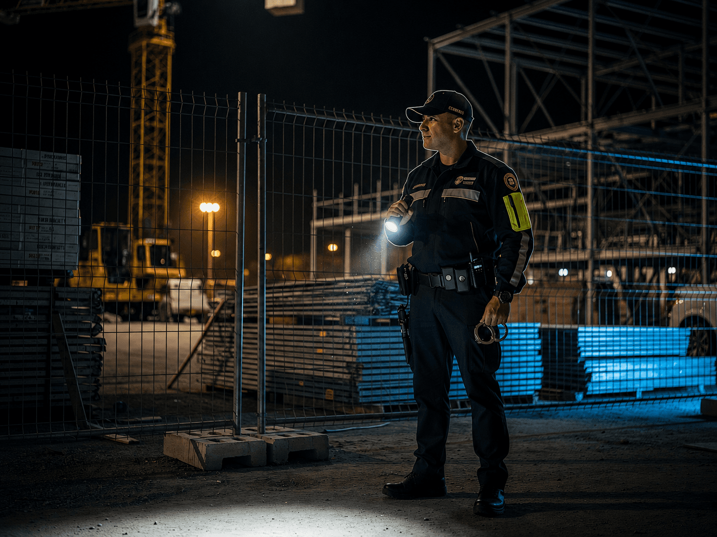 Construction security — 1 Cerberus officers on site